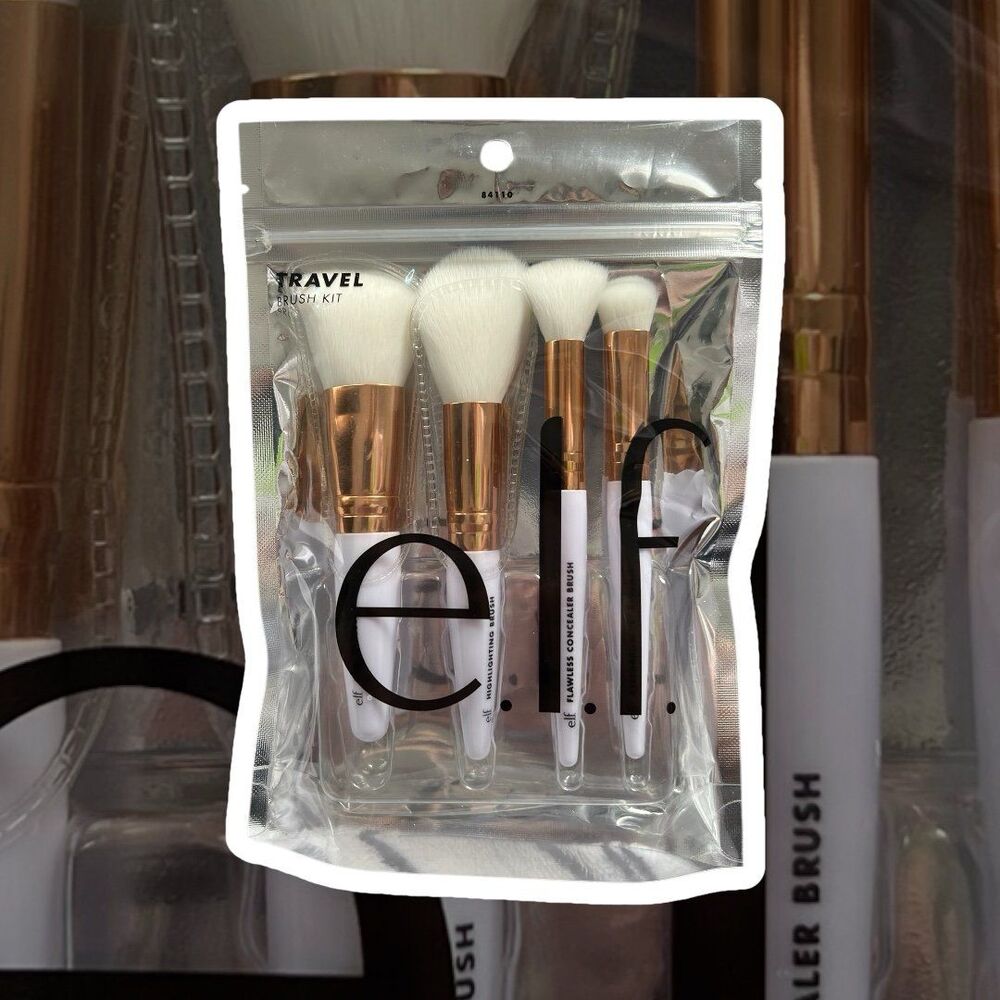 e.l.f 4 piece travel brush set